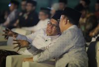 Surabaya - Menteri Desa, Pembangunan Daerah Tertinggal, dan Transmigrasi Abdul Halim Iskandar Menghadiri Silaturahim Nasional Santri Vokasi dan Rakornas BLK Komunitas 2023 di Jombang, Minggu (13/8/2023).
Foto : Angga/KemendesPDTT