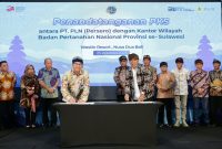 PLN Se-Sulawesi Teken Kerja Sama dengan ATR/BPN, Kebut 100 Persen Sertifikasi Aset Kelistrikan