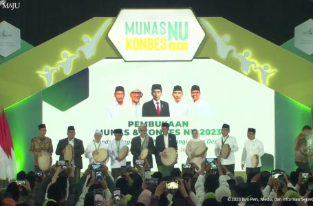 Jokowi Buka Munas-Konbes NU 2023