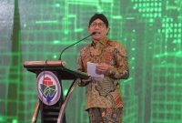 Menteri Desa, PDT, dan Transmigrasi Abdul Halim Iskandar memberikan arahan dalam Workshop Replikasi Program Penguatan Pemerintahan dan Pembangunan Desa (P3PD) Subkomponen 2B di Jakarta, Senin (6/11/2023). Kegiatan yang diikuti para Kepala Dinas PMD, Kepala Desa, Pendamping Desa ini berfokus pada peningkatan kapasitas masyarakat dan sistem akuntabilitas sosial. 
Foto: Wening/Kemendes PDTT