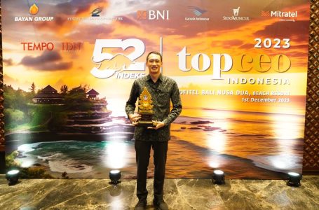 Direktur Utama Jasa Marga Raih The Best CEO in Infrastructure Company 2023