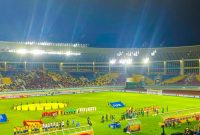 Ilustrasi pertandingan FIFA World Cup U-17 2023 yang digelar di Stadion Manahan, Solo.