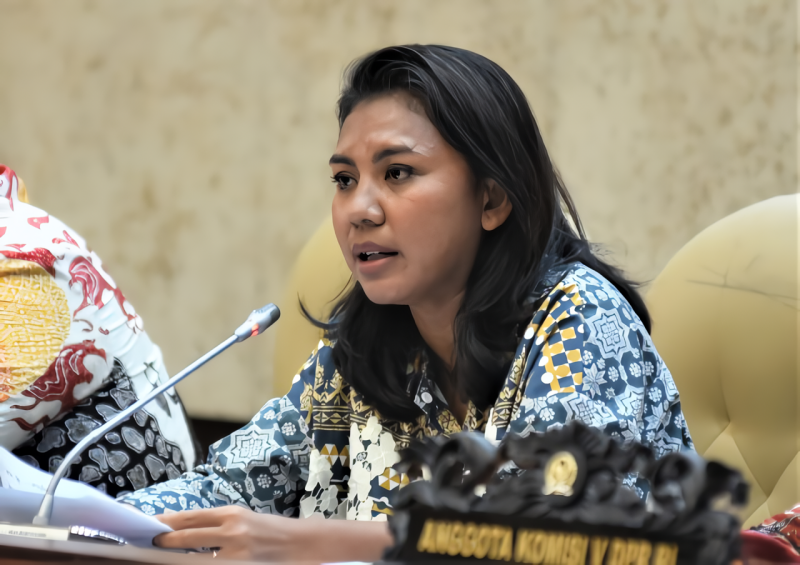 Anggota Komisi V DPR RI Irine Yusiana Roba Putri. / foto ist