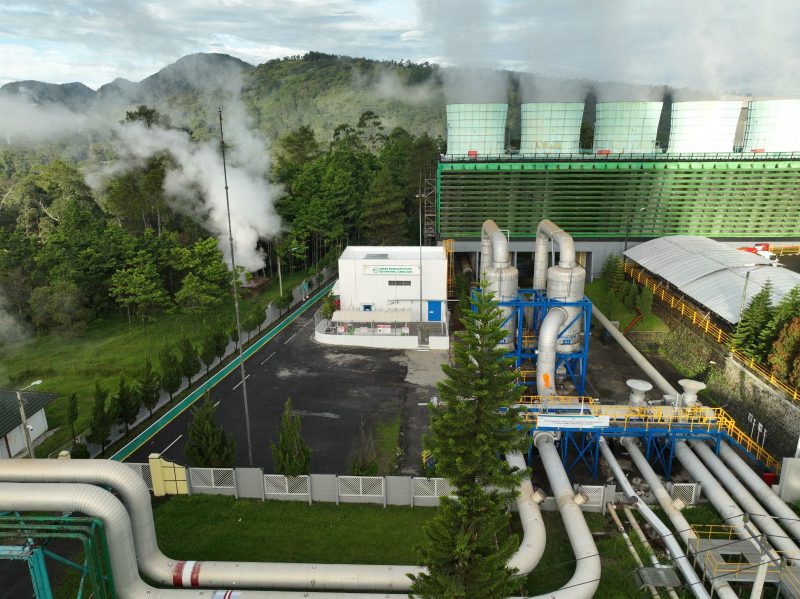 Tampak udara Green Hydrogen Plant (GHP) di PLTP Kamojang yang menjadi GHP ke-22 di Indonesia.