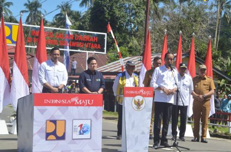 Menteri Basuki Dampingi Presiden Jokowi Resmikan 9 Ruas Inpres Jalan Daerah di Sulawesi Utara Senilai Rp183,6 Miliar