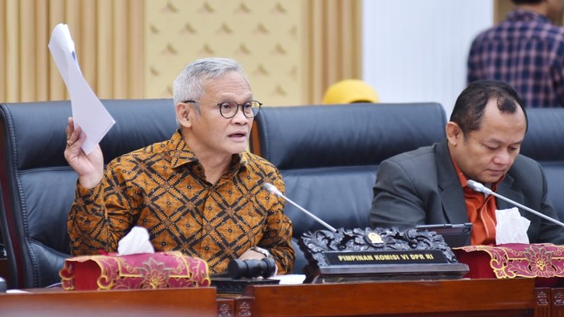  Wakil Ketua Komisi VI DPR RI Aria Bima / foto ist