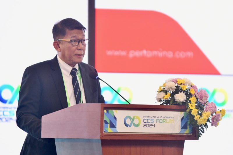 Keterangan Foto 1: Direktur SPPU Pertamina A. Salyadi Saputra menjadi narasumber pada acara “International & Indonesia CCS Forum 2024” yang diselenggarakan di Jakarta Convention Center (31/7/2024)