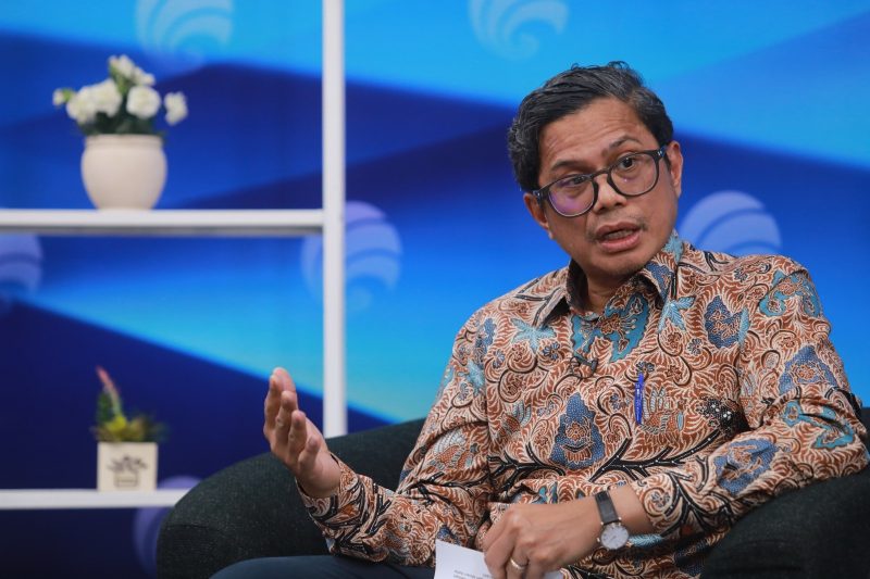 Wakil Menteri Luar Negeri RI, Pahala Nugraha Mansury, dalam Forum Merdeka Barat 9 (FMB9) yang mengangkat tema Satu Dasawarsa Diplomasi Indonesia Hadapi Dinamika Global, Senin (23/9/2024). Foto: Tim FMB9/Hendra