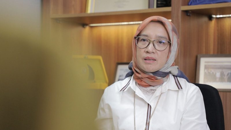 Rini Widyantini sebagai Menteri Pendayagunaan Aparatur Negara dan Reformasi Birokrasi (PANRB).