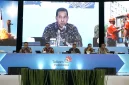 kiri ke kanan) SVP Group Sustainability and Corporate Communication Telkom Ahmad Reza, Direktur Human Capital Management Telkom Henry Christiadi, Wakil Direktur Utama Telkom Muhammad Awaluddin, Direktur Wholesale & International Service Telkom Honesti Basyir, dan Direktur Network Telkom Nanang Hendarno pada saat sesi Press Conference RUPST Telkom Tahun Buku 2024, di Jakarta, pada Selasa (27/5).