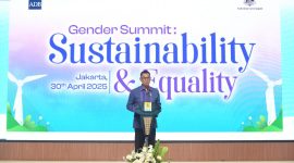 Direktur Utama PLN, Darmawan Prasodjo, dalam sambutannya pada acara PLN Gender Summit 2025, di Jakarta, Rabu (30/4) menegaskan bahwa kesetaraan gender bukan sekadar komitmen, tapi telah menjadi bagian dari strategi PLN dalam mendukung agenda transisi energi.