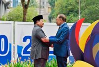 Presiden Republik Indonesia, Prabowo Subianto tiba di Kuala Lumpur Convention Centre (KLCC), Kuala Lumpur, Malaysia, pada Senin, 26 Mei 2025. ( foto Ist )
