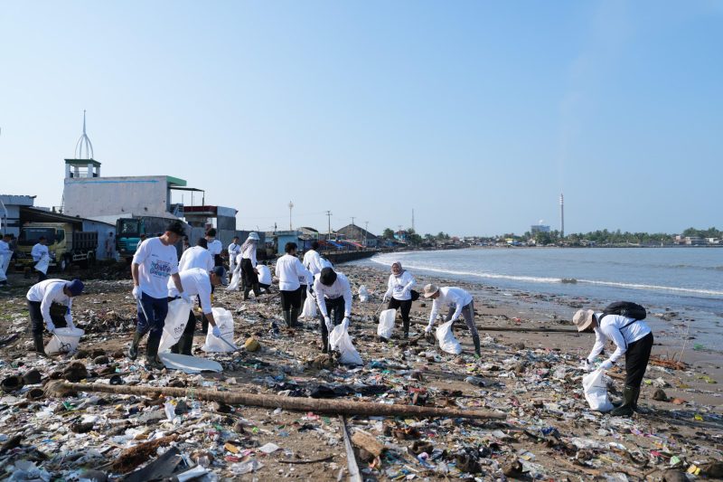 Memperingati Hari Lingkungan Hidup Sedunia 2025, Zero Waste Warriors PLN Energi Primer Indonesia (PLN EPI) bersama PLN Indonesia Power UBP Banten 2 Labuan, Pandawara Grup dan Komunitas lingkungan melaksanakan aksi nyata pembersihan pantai (Coastal Clean Up) di kawasan Teluk Labuan, Pandeglang, Banten, pada Rabu (4/6/2025).