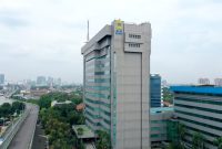 Tampilan Gedung PLN Kantor Pusat di daerah Kebayoran Baru, Jakarta Selatan. ( foto dok. PLN )