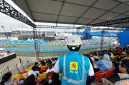 Petugas PLN bersiaga untuk menjaga sistem kelistrikan tetap prima selama gelaran Formula E 2025 Sarinah Jakarta E-Prix di Jakarta International E-Prix Circuit (JIEC), Ancol, Sabtu (21/6).