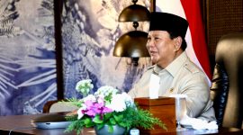 Presiden RI Prabowo Subianto dalam sambutannya mengatakan bahwa proyek-proyek yang diresmikan serentak di 15 provinsi ini merupakan tonggak penting dalam mewujudkan kemandirian energi nasional yang berkelanjutan. Foto: BPMI Setpres