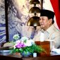 Presiden RI Prabowo Subianto dalam sambutannya mengatakan bahwa proyek-proyek yang diresmikan serentak di 15 provinsi ini merupakan tonggak penting dalam mewujudkan kemandirian energi nasional yang berkelanjutan. Foto: BPMI Setpres