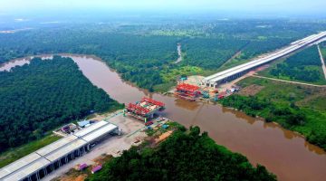 Ket : Proyek Jalan Tol Lingkar Pekanbaru (Junction Pekanbaru – Bypass Pekanbaru)