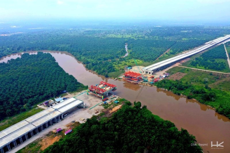 Ket : Proyek Jalan Tol Lingkar Pekanbaru (Junction Pekanbaru – Bypass Pekanbaru)