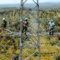 Petugas PLN sedang melakukan pengecekan akhir terhadap pekerjaan SUTT 15O kV Kolonedale - Bungku sebelum diberikan tegangan perdana (energize).