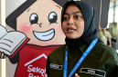 Nurakmasari, guru dari SRMA 26 Makassar, Sulawesi Selatan memberikan keterangannya pada acara Pengarahan Presiden RI kepada Guru dan Kepala Sekolah Rakyat di Jakarta International Expo (JI-Expo), Kemayoran, Jakarta Pusat, pada Jumat, 22 Agustus 2025. Foto: Istimewa