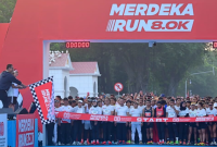 Flag Off Merdeka Run 8.0K dan 4.5K dalam rangkaian Peringatan Hari Ulang Tahun (HUT) ke-80 Kemerdekaan Republik Indonesia di Depan Istana Merdeka, Jakarta, pada Minggu, 25 Agustus 2025 ( foto Ist )
