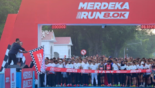 Flag Off Merdeka Run 8.0K dan 4.5K dalam rangkaian Peringatan Hari Ulang Tahun (HUT) ke-80 Kemerdekaan Republik Indonesia di Depan Istana Merdeka, Jakarta, pada Minggu, 25 Agustus 2025 ( foto Ist )