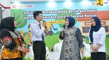 Merdeka Pendidikan Dengan Sekolah Rakyat, Kementerian PU Sosialisasikan Perilaku Hidup Bersih dan Sehat