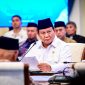 Presiden Prabowo Subianto menggelar silaturahmi dengan tokoh lintas agama, pimpinan partai politik, pimpinan serikat buruh, dan organisasi kepemudaan lintas iman di Istana Negara, Jakarta, pada Senin, 1 September 2025. (Foto: BPMI Setpres)

