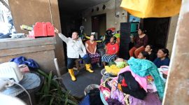 Presiden Prabowo Subianto meninjau wilayah terdampak banjir di Kabupaten Badung, Provinsi Bali, Sabtu, (13/9/2025) / foto ist