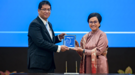 Kementerian Keuangan Republik Indonesia menggelar acara Serah Terima Jabatan Menteri Keuangan Republik Indonesia dari Sri Mulyani Indrawati kepada Purbaya Yudhi Sadewa. Prosesi ini berlangsung di Aula Mezzanine, Kementerian Keuangan, Jakarta pada Selasa (9/9/2025) foto istimewa