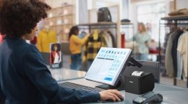 Epson , TM-T82IV—dirancang untuk memenuhi kebutuhan bisnis ritel dan F&B modern yang serba cepat dengan volume transaksi tinggi. / foto ist