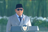 Presiden Prabowo Subianto memimpin upacara peringatan Hari Kesaktian Pancasila Tahun 2025 yang digelar di Monumen Pancasila Sakti, Lubang Buaya, Jakarta, pada Rabu, 1 Oktober 2025 / foto ist