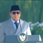 Presiden Prabowo Subianto memimpin upacara peringatan Hari Kesaktian Pancasila Tahun 2025 yang digelar di Monumen Pancasila Sakti, Lubang Buaya, Jakarta, pada Rabu, 1 Oktober 2025 / foto ist