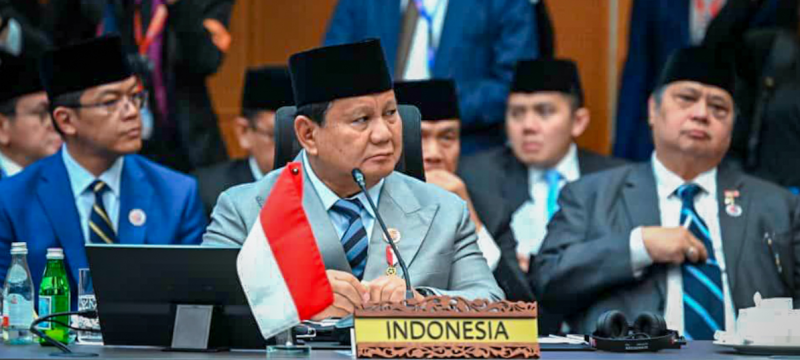 Presiden Republik Indonesia Prabowo Subianto menghadiri sesi pleno Konferensi Tingkat Tinggi (KTT) ke-47 ASEAN yang digelar di Kuala Lumpur Convention Centre (KLCC), Malaysia, pada Minggu, 26 Oktober 2025. (Foto: BPMI Setpres)