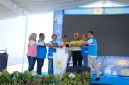 Bupati Pohuwato, Saiful A. Mbuinga (tengah), Direktur Retail dan Niaga Adi Priyanto (Ketiga dari kiri),  
Presiden Direktur PT MGR dan PT GSM Boyke Poerbaya Abidin, EVP Penjualan & Pelayanan Pelanggan Enterprise PLN, Dini Sulistyawati (kiri), General Manager PLN UID Suluttenggo, Usman Bangun (Kedua dari kiri), General Manager PLN UIP Sulawesi, Wisnu Kuntjoro Adi (Kedua dari Kanan), dan General Manager PLN UIP3B Sulawesi, Fermi Trafianto (Kanan) ketika meresmikan pengoperasian pasokan listrik sebesar 30 juta VA untuk PT Gorontalo Sejahtera Mining Daya pada kamis (2/10).