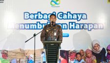 Bupati Klaten, Hamenang Wajar Ismoyo dalam sambutannya saat penyalaan listrik program