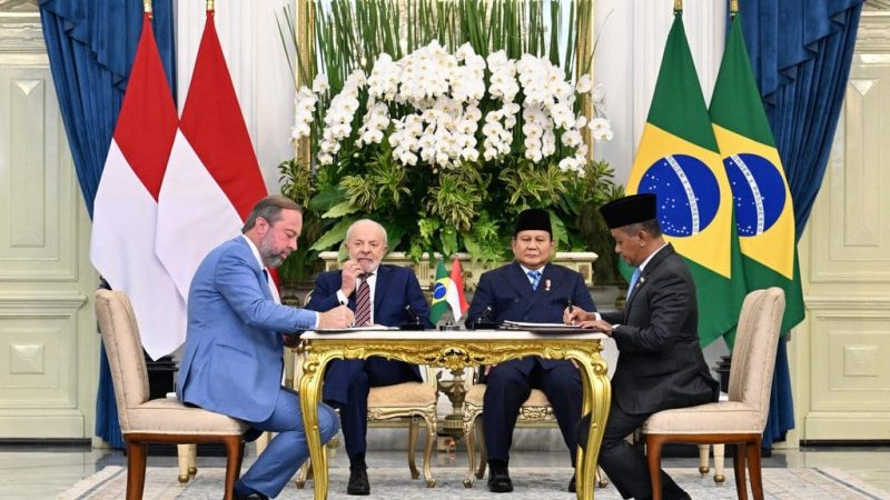 Kunjungan kenegaraan Presiden Brasil Luiz Inácio Lula da Silva ke Istana Merdeka, Jakarta, Kamis (23/10/2025). FOTO/dok.Kemen ESDM 