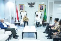 Menag Nasaruddin Umar menerima Audiensi Danantara di Kantor Kemenag
