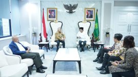 Menag Nasaruddin Umar menerima Audiensi Danantara di Kantor Kemenag