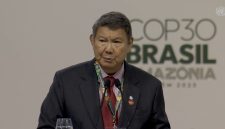 Utusan Khusus Presiden Republik Indonesia untuk Iklim dan Energi, Hashim Djojohadikusumo dalam sesi Leaders Summit pada Conference of the Parties ke-30 (COP30) di Belém, Brasil, Kamis (6/11). Pemerintah Indonesia menegaskan komitmennya untuk memimpin upaya global dalam memitigasi perubahan iklim dan percepatan transisi menuju Net Zero Emissions pada 2060 atau lebih cepat. Foto: Official UN Web TV