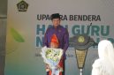 Menag Nasaruddin Umar Saat Upacara Hari Guru Nasional 2025 / foto ist