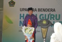 Menag Nasaruddin Umar Saat Upacara Hari Guru Nasional 2025 / foto ist