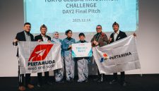 Tim Drillytics berhasil meraih Tsucrea Award ajang Tokyo Global Innovation Challenge (TGIC) yang digelar di Tokyo Innovation Base (TIB), Jepang, 14 Desember 2025 waktu setempat. ( foto: Pertamina )