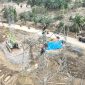 Proses pendirian tower transmisi 150 kV Pangkalan Brandan-Langsa jalur 2.