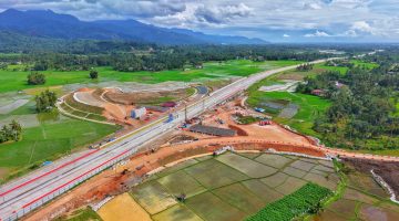 Proyek Interchange Lubuk Alung Dikebut, Lalin KM 18+998 Direkayasa