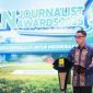 Direktur Utama PT PLN (Persero), Darmawan Prasodjo dalam sambutannya pada agenda Penganugerahan Pemenang PLN Journalist Awards 2025 yang digelar di PLN Kantor Pusat, Jakarta, Kamis (26/2), menyampaikan bahwa insan pers merupakan mitra strategis dalam membangun pemahaman publik terhadap agenda transformasi dan transisi energi nasional.