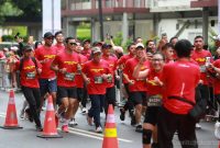 Gubernur DKI Jakarta, Pramono Anung melaksanakan flag off Soekarno Run bertajuk