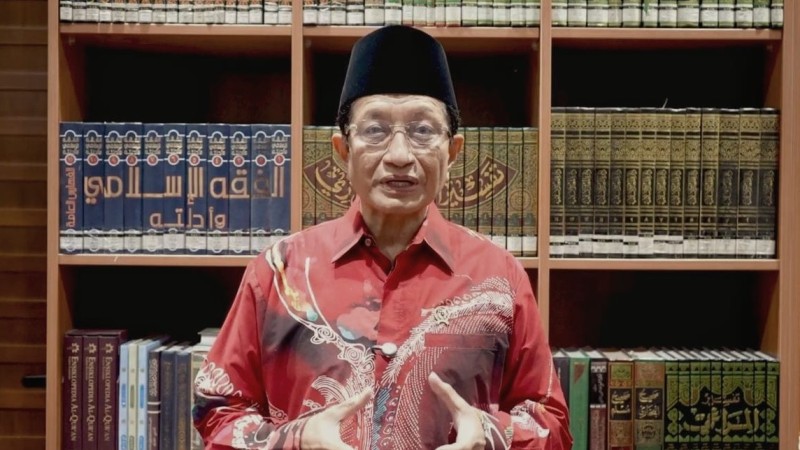 Menag Nasaruddin Umar meminta maaf atas pernyataannya tentang zakat yang menimbulkan kesalahpahaman. Permintaan maaf ini disampaikan Menag di Jakarta, Sabtu (28/2/2026). foto dok. kemenag 
