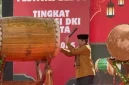 Gubernur DKI Jakarta, Pramono Anung, membuka Festival Tabuh Bedug Ramadan 2026 di halaman Plaza Teater Besar, Taman Ismail Marzuki (TIM), Menteng, Jakarta Pusat, Sabtu (7/3)